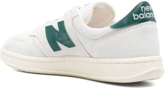 New Balance Witte Teal Groene Sneaker Kalfssuède White Heren