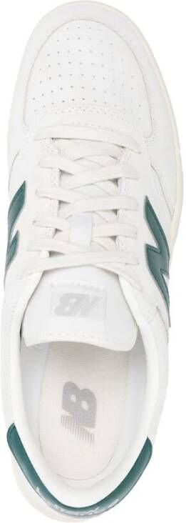 New Balance Witte Teal Groene Sneaker Kalfssuède White Heren