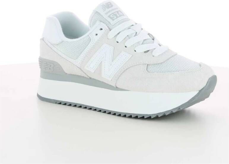 New Balance Witte Wl574+ Damessneakers White Dames