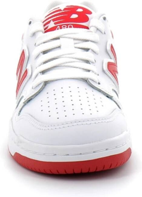 New Balance Witte Rode Bb480Ltr Sneakers Red Heren