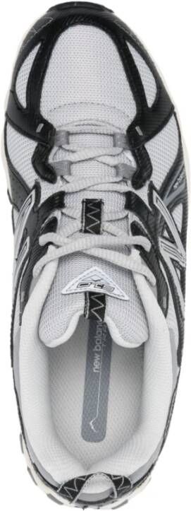 New Balance Zwarte Panel Sneakers Vetersluiting Ontwerp Black Dames