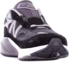 New Balance Zwarte Sneakers Suède Rubberen Zool Canvas Black Dames