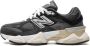 New Balance Zwarte Sneakers Aanbevolen Logo Suède Canvas Rubberen Zool Black - Thumbnail 10