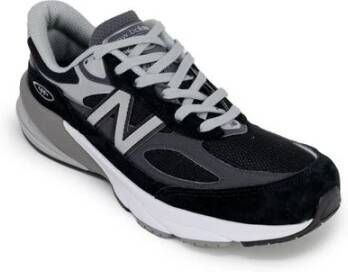 New Balance Zwarte Stoffen Sneakers Lente Zomer Collectie Black Heren
