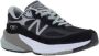 New Balance Zwarte Sneakers Suède Rubberen Zool Canvas Black - Thumbnail 5