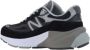 New Balance Zwarte Sneakers Suède Rubberen Zool Canvas Black - Thumbnail 6