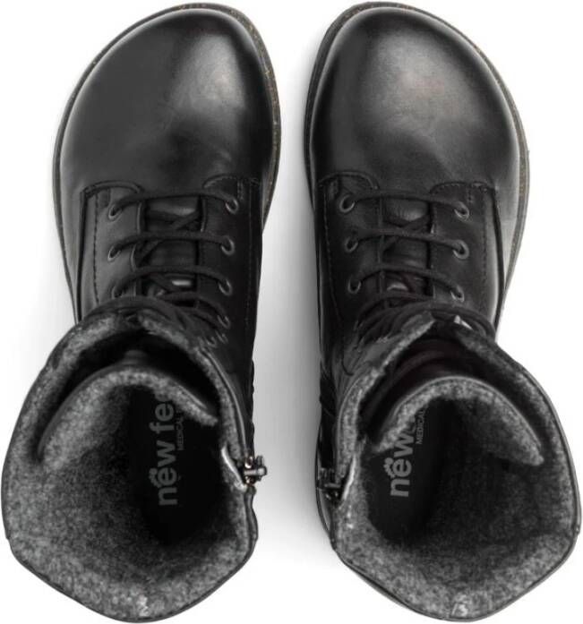 New Feet Lace-up Boots Zwart Dames