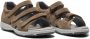 New Feet Sportieve Velcro Sandaal met Gesloten Hielkap Brown Dames - Thumbnail 2