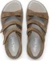 New Feet Sportieve Velcro Sandaal met Gesloten Hielkap Brown Dames - Thumbnail 3