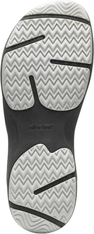 New Feet Sportieve Velcro Sandaal met Gesloten Hielkap Brown Dames
