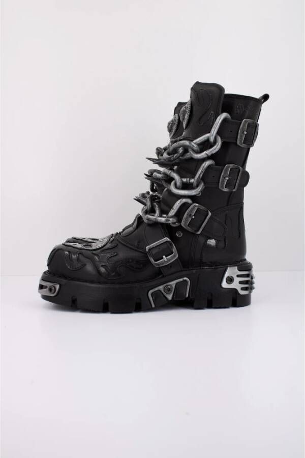New Rock Stijlvolle Veterschoenen met Kettingen