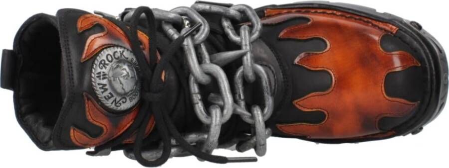 New Rock Vlam Metallic Enkellaarzen