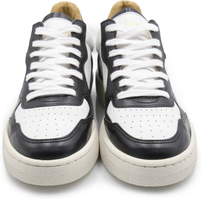 Newlab Wit Zwart Appelschil Sneaker Polyester