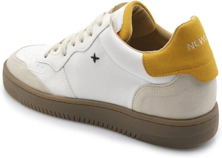 Newlab Witte Kameel Sneaker oor Heren White Heren