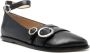 Niccolò Pasqualetti Zwarte Leren Gesp Enkelband Schoenen Black Dames - Thumbnail 2