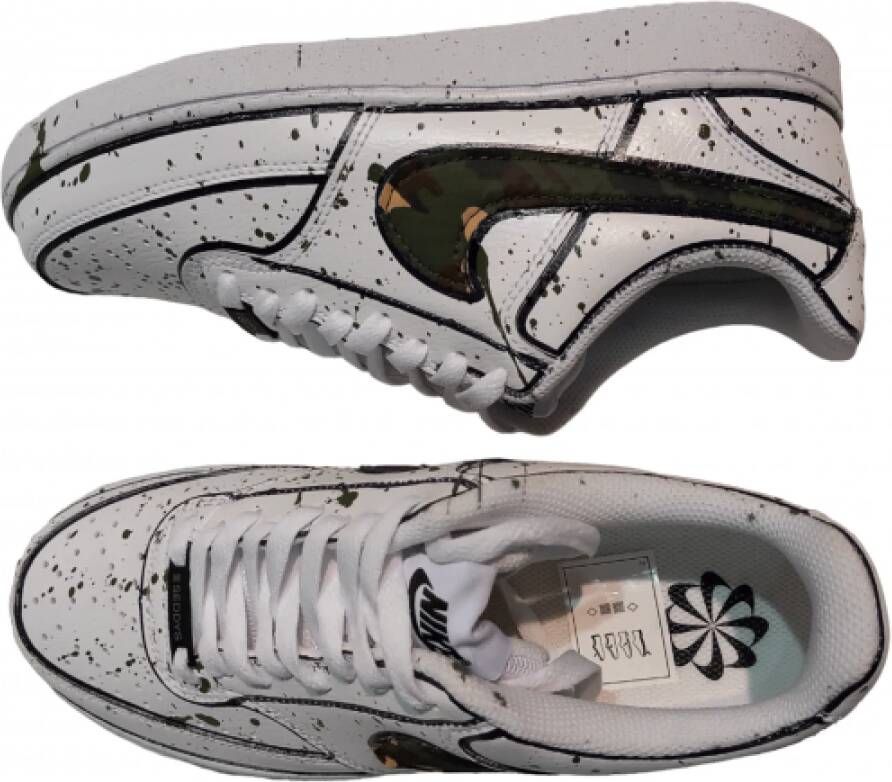 Nike Aangepaste camouflage sneakers White Heren