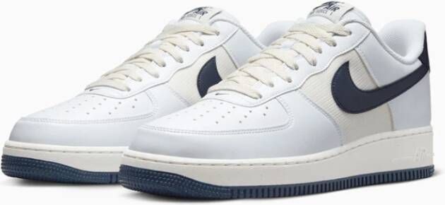 Nike Klassieke Sneakers met Leren Overlays White Heren