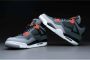 Jordan 4 Retro basisschool Schoenen Grey Leer - Thumbnail 4