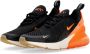 Nike Air Max 270 Sneaker Zwart Oranje Rood Multicolor Dames - Thumbnail 3