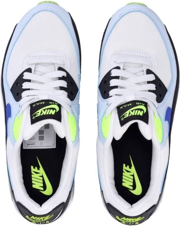 Nike Air Max 90 Lage Sneaker Blauw Wit Multicolor Dames