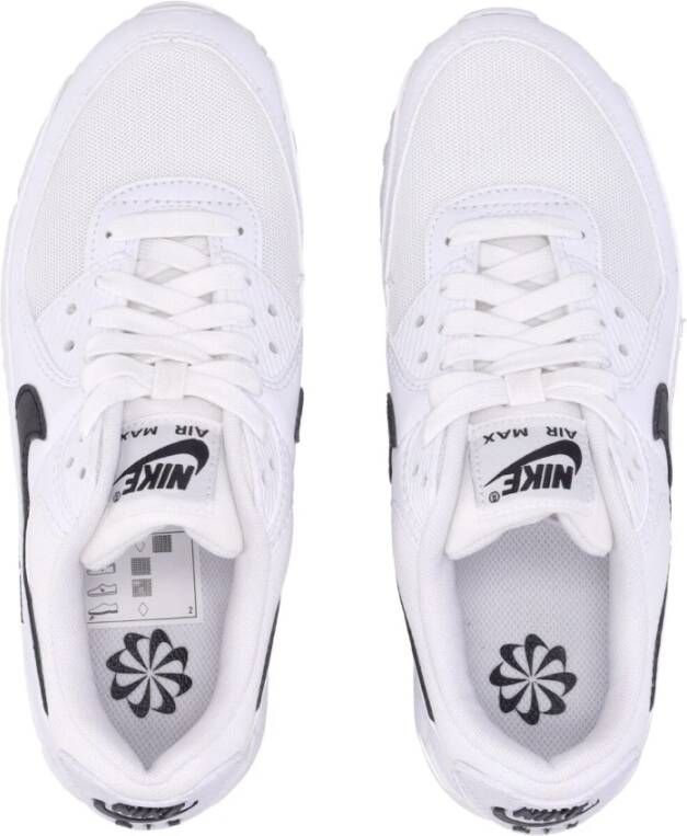 Nike Air Max 90 Lage Sneaker Wit Zwart White Dames