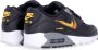 Nike Air Max 90 Zwart Oranje Goud Sneakers Black Heren - Thumbnail 4