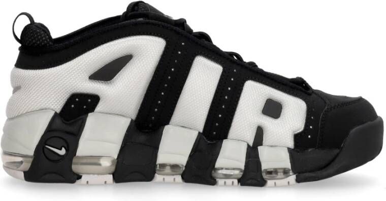 Nike Air More Uptempo Low Zwarte Sneakers Black Heren