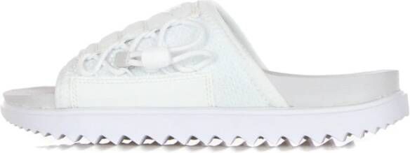 Nike Asuna Slide Pantoffels in Dust Wit White Dames