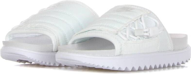 Nike Asuna Slide Pantoffels in Dust Wit White Dames