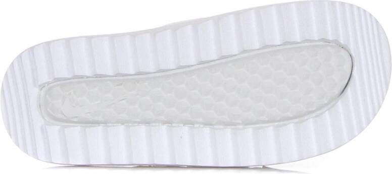 Nike Asuna Slide Pantoffels in Dust Wit White Dames