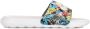 Nike Bedrukte Slide Slippers Zwart Wit Multicolor Dames - Thumbnail 2