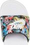 Nike Bedrukte Slide Slippers Zwart Wit Multicolor Dames - Thumbnail 11