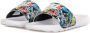 Nike Bedrukte Slide Slippers Zwart Wit Multicolor Dames - Thumbnail 3