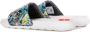 Nike Bedrukte Slide Slippers Zwart Wit Multicolor Dames - Thumbnail 8