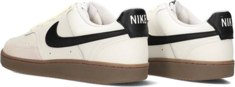 Nike Beige Lage Top Sneakers Court Vision White Heren