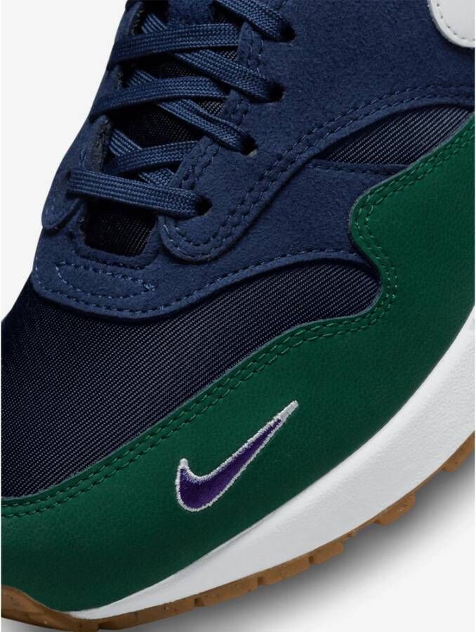 Nike Blauwe Leren Sneakers Multicolor Dames