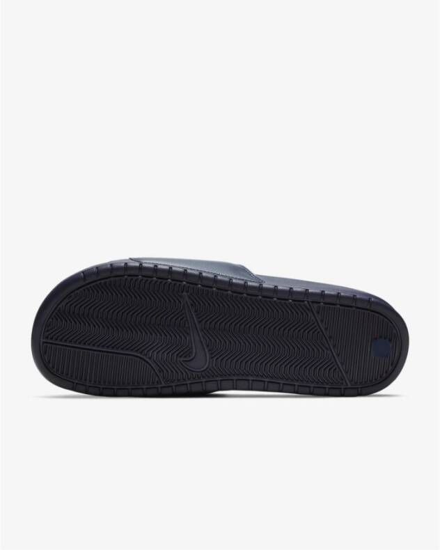 Nike Blauwe Platte Imitatie Leren Muiltjes Blue Heren