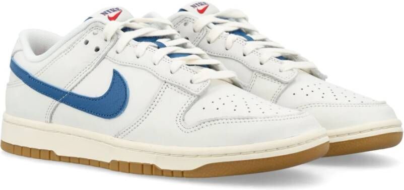 Nike Blauwe Zeil Sneakers Dunk Low Stijl White Dames