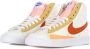 Nike Blazer Mid 77 Hoge Sneaker Oranje Wit Multicolor Dames - Thumbnail 3