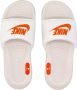Nike Flexibele rubberen slippers met gestructureerd voetbed White - Thumbnail 9