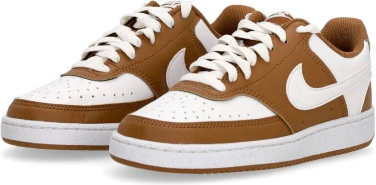 Nike Court Vision Low Sneaker Nature Tan White Brown Heren