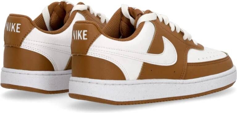 Nike Court Vision Low Sneaker Nature Tan White Brown Heren