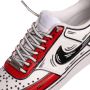 Nike Custom Court Vision Lo Rood Zwart Wit Multicolor Heren - Thumbnail 5