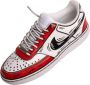 Nike Custom Court Vision Lo Rood Zwart Wit Multicolor Heren - Thumbnail 6