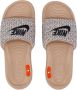 Nike Comfortabele rubberen slippers met textuurvoetbed White Unisex - Thumbnail 8