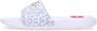 Nike Dierenprint Slide Slippers Wit Goud Grijs White Dames - Thumbnail 16
