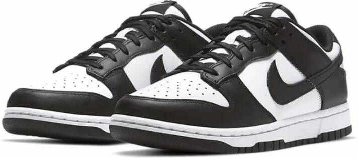 Nike Retro Dunk Low Leren Sneakers White Heren