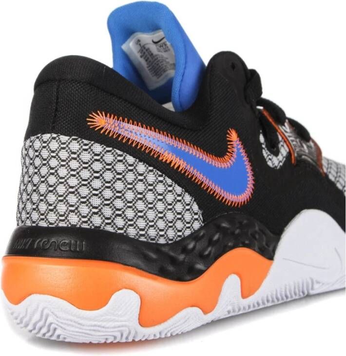 Nike Elevate II Lage Sneaker Zwart Blauw Wit Oranje Multicolor