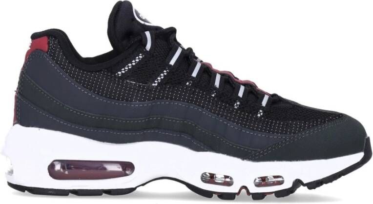 Nike Essential Lage Sneaker Antraciet Zwart Rood Wit Black Heren