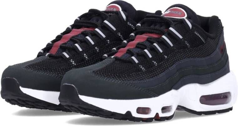 Nike Essential Lage Sneaker Antraciet Zwart Rood Wit Black Heren